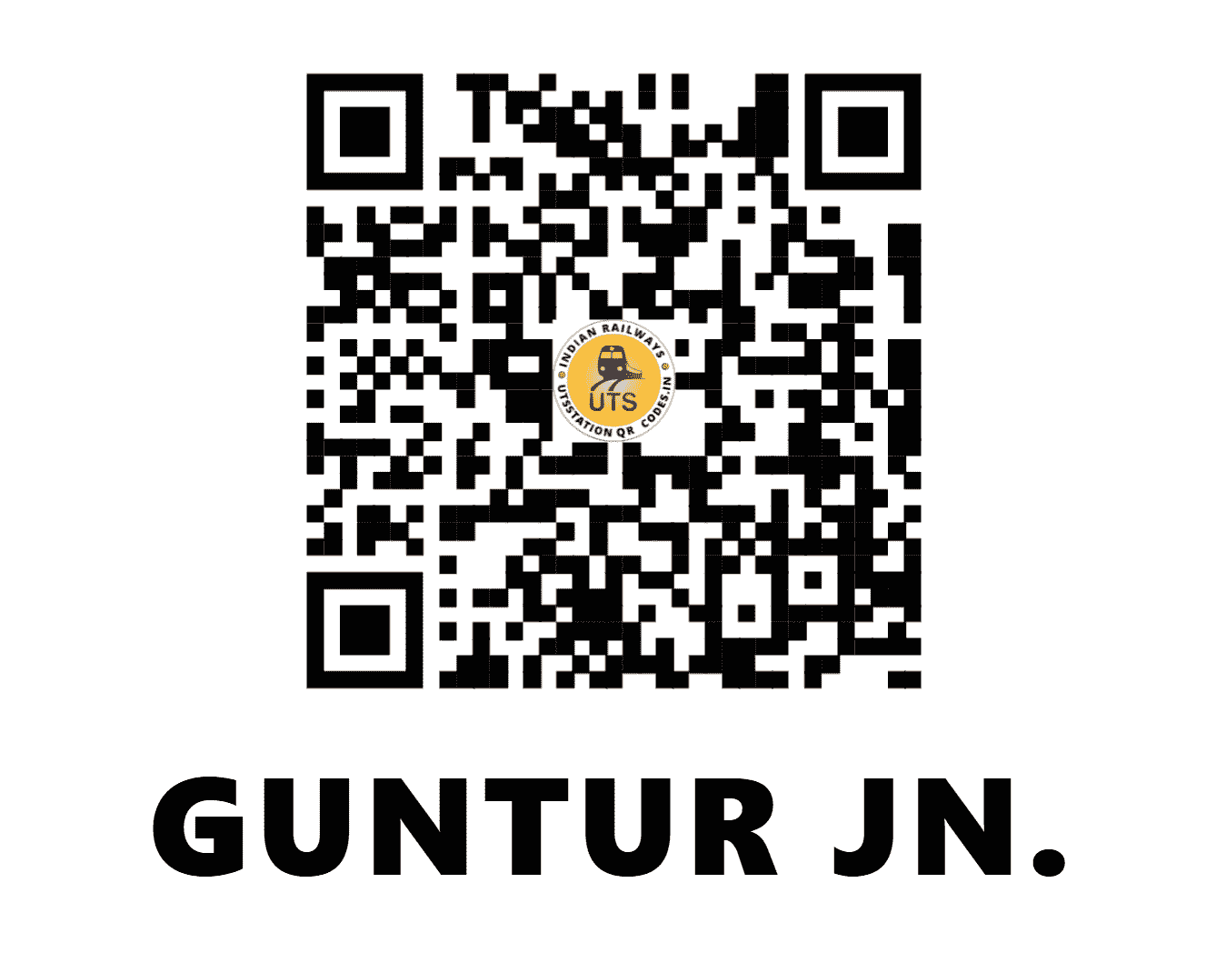 UTS QR Code for GUNTUR JN. - GNT (SC - ANDHRA PRADESH)